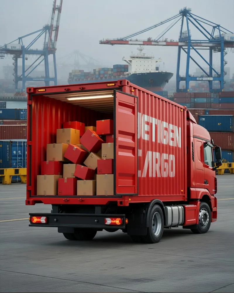 Фура Jetigen Cargo с грузом